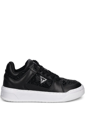 GUESS USA crystal-embellished trainers - Black