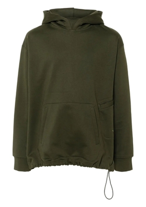 Y-3 logo-print hoodie - Green
