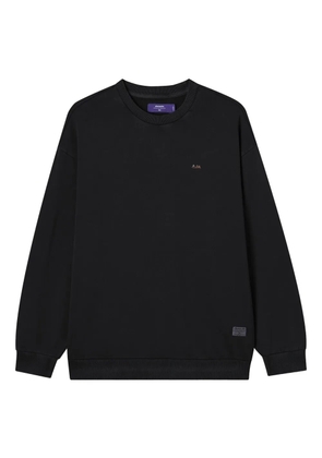 aftermaths embroidered-mountain detail sweatshirt - Black