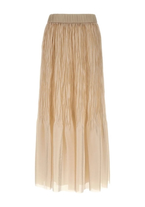 Peserico ombré-effect pleated skirt - Neutrals