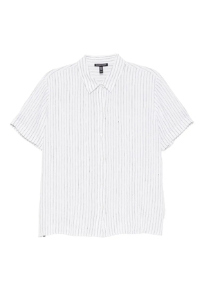 Eileen Fisher short-sleeved shirt - WHITE/BLACK