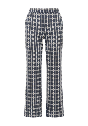 MALIPARMI geometric-print trousers - Black