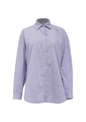 SANDRO striped button-down shirt - Blue