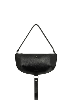 Courrèges Holy Eclipse leather shoulder bag - Black