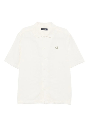 Fred Perry logo-embroidered shirt - Neutrals