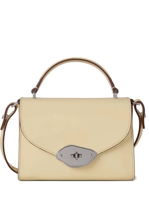 Mulberry small Lana patent-leather tote bag - Neutrals