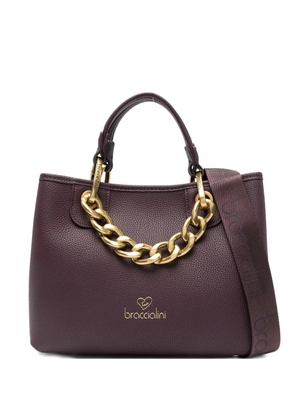 Braccialini chain-detail shoulder bag - Purple