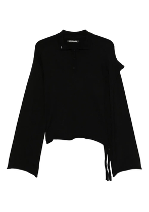 Ottolinger button-fastening asymmetric knitwear - Black