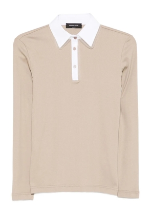 Fabiana Filippi long-sleeve polo shirt - Neutrals