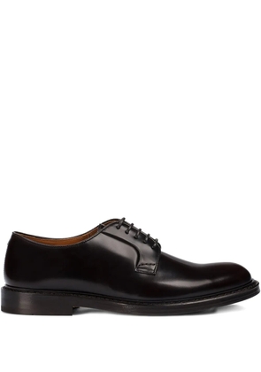 Doucal's leather lace-up derby shoes - Brown