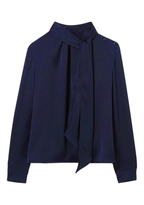 Claudie Pierlot bow-detail long-sleeve blouse - Blue
