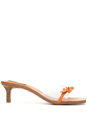 Senso Nori 50mm bow-strap sandals - Orange