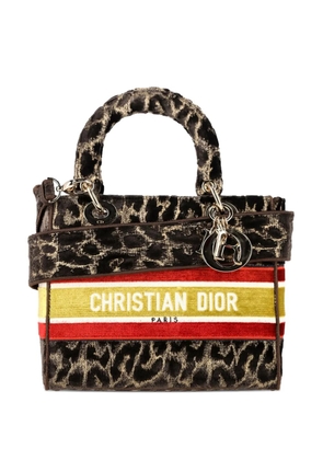 Christian Dior Pre-Owned medium Lady D-Lite Mizza leopard-print tote bag - Neutrals