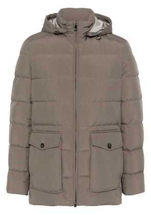 Corneliani hooded puffer jacket - Neutrals