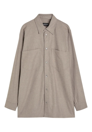 Emporio Armani long-sleeve relaxed shirt - Neutrals