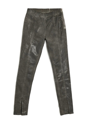 Rick Owens DRKSHDW split-hem denim leggings - Brown