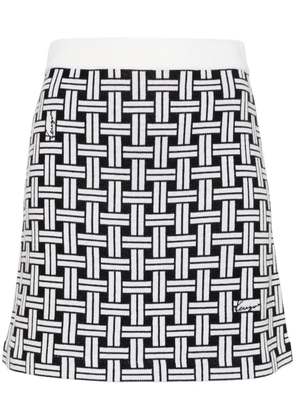 Kenzo patterned-jacquard mini skirt - White