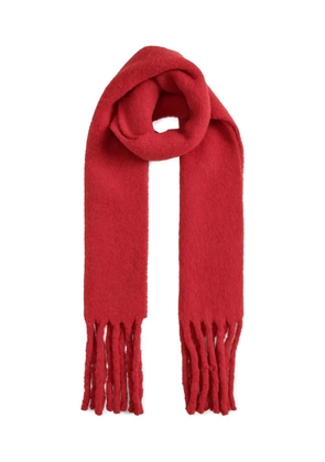 Fabiana Filippi fringed wool scarf - Red