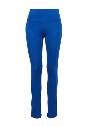 adidas logo-embroidered leggings - Blue