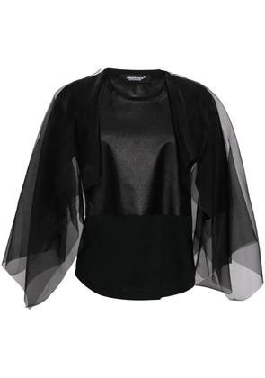 Undercover semi-sheer T-shirt - Black