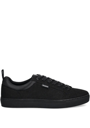 HUGO Morrie lace-up suede sneakers - Black