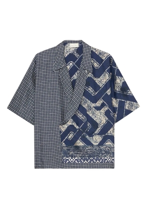 Pierre-Louis Mascia printed silk shirt - Blue