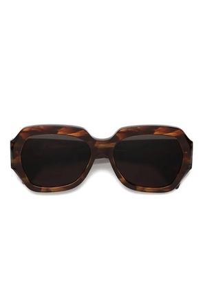Retrosuperfuture geometric tortoiseshell sunglasses - Brown