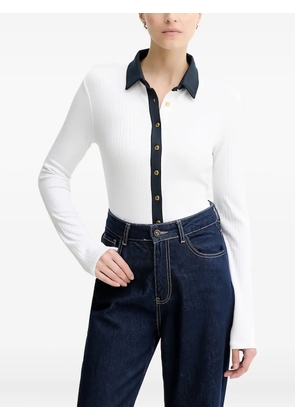 rag & bone contrasting-trim shirt - White