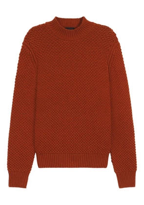 BOSS textured-knit mock-neck sweater