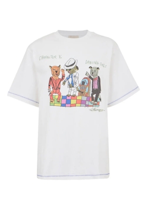 ALEMAIS x Greg Sindel Contessa Disco Dogs T-shirt - White