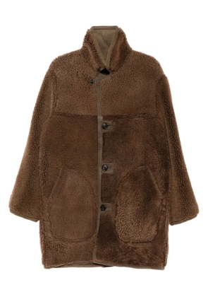 BODE recersible shearling coat - Brown