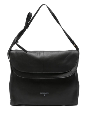 Patrizia Pepe flap-closure leather shoulder bag - Black