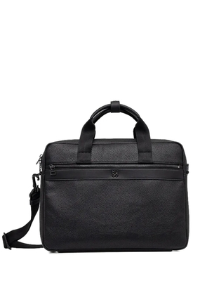 HUGO logo-plaque laptop bag - Black
