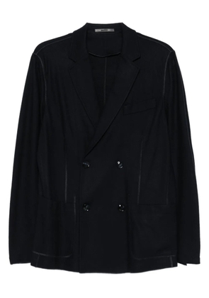 Giorgio Armani double-breasted cashmere blazer - Blue