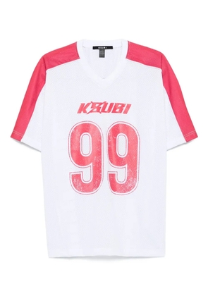 Ksubi Stinger Moto Boyfriend 99-number ribbed jersey top - White
