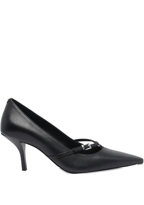 Michael Michael Kors 75mm buckle-detail pointed-toe pumps - Black
