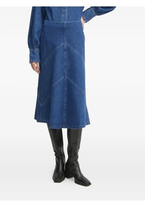 Bruuns Bazaar CanaBBEleen panelled midi skirt - Blue