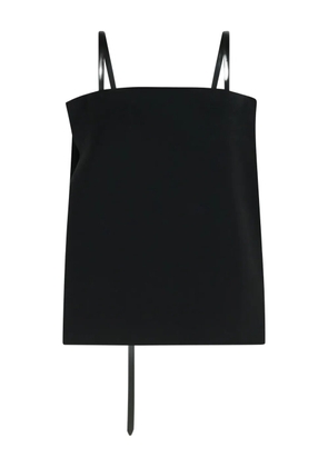 Sportmax asymmetrical strap top - Black