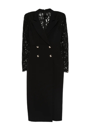 NISSA double-breasted midi dress - Black