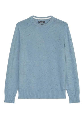 Marc O'Polo speckled-knit crew-neck sweater - Blue
