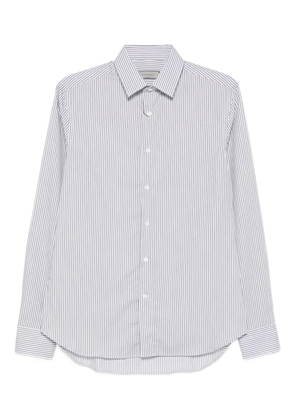 Canali striped long-sleeve shirt - Blue
