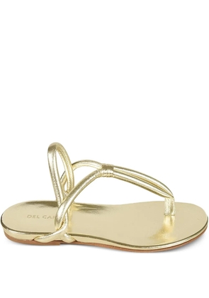 Del Carlo knotted leather sandals - Gold