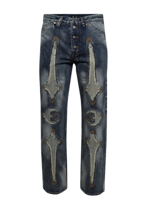 THUG CLUB Bone button-fastening jeans - Blue