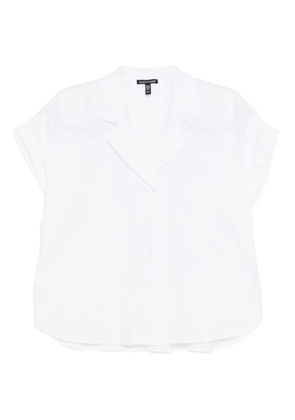 Eileen Fisher cotton notch-collar top - White