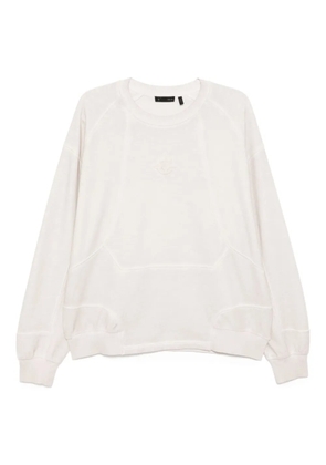 FIVE CM logo panelled sweatshirt - Neutrals
