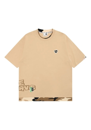 AAPE BY *A BATHING APE® camouflage-panel T-shirt - Neutrals