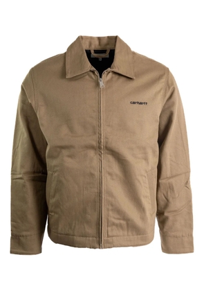 Carhartt WIP zip-up cotton jacket - Neutrals