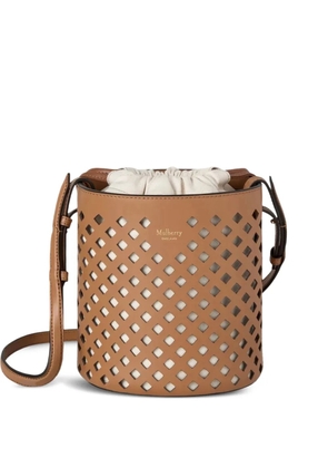 Mulberry perforated bucket bag - Brown