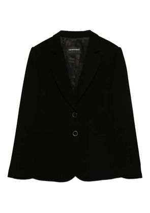 Emporio Armani notched-lapel blazer - Black