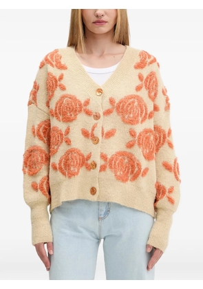 Desigual floral buttoned cardigan - Neutrals